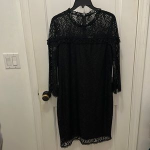 laundry by Shelli Segal black lace dress. Size 10. NWT